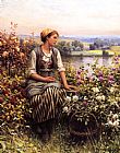 Daniel Ridgway Knight Knight Daydreaming painting